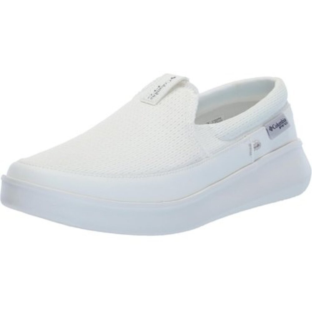 Columbia PFG Boatside Breathe Mesh Slip-On Shoes Sea Salt Cloud Grey Women’s 8W